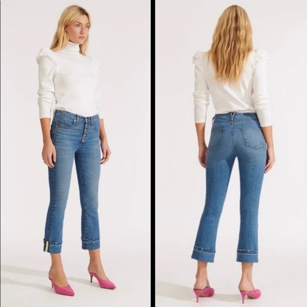 NWT VERONICA BEARD Carolyn Baby boot designer button fly jeans 25